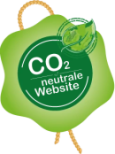 Siegel CO2 neutrale Website